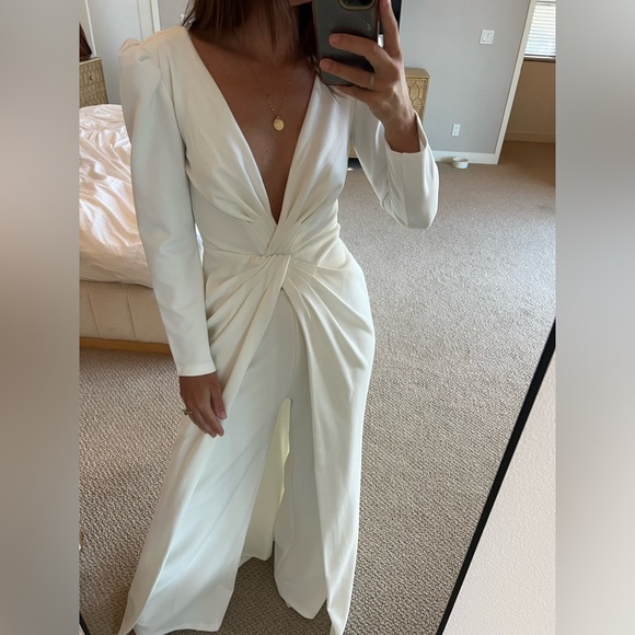 Custom white jumpsuit / set bridal - Picture 5 of 6